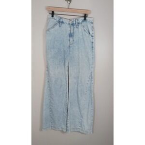 Frame‎ Le Baggy Palazzo Cotton Linen Blend Women's Pants Size 26